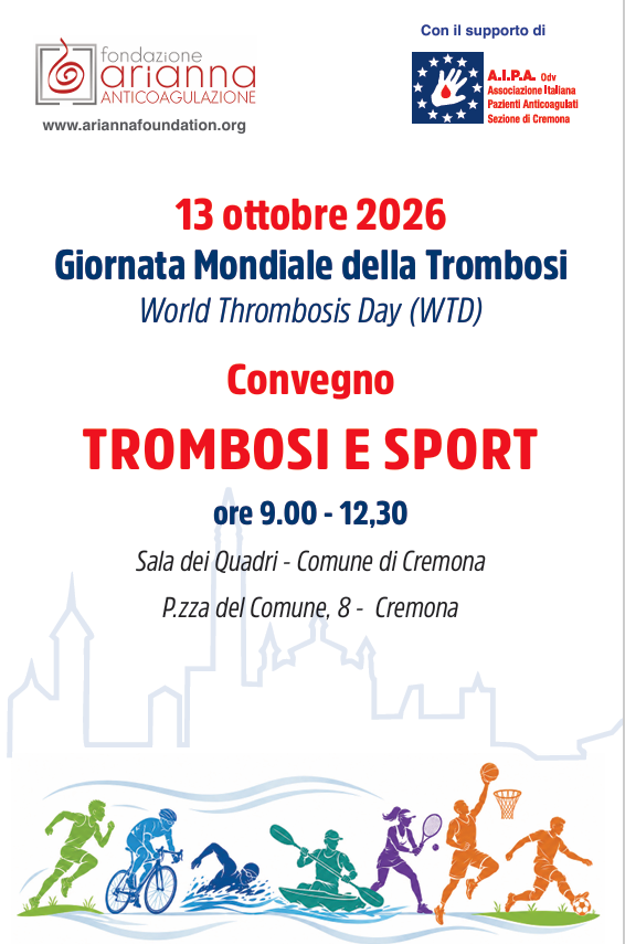 Giornata mondiale della Trombosi – Convegno Trombosi e Sport Cremona